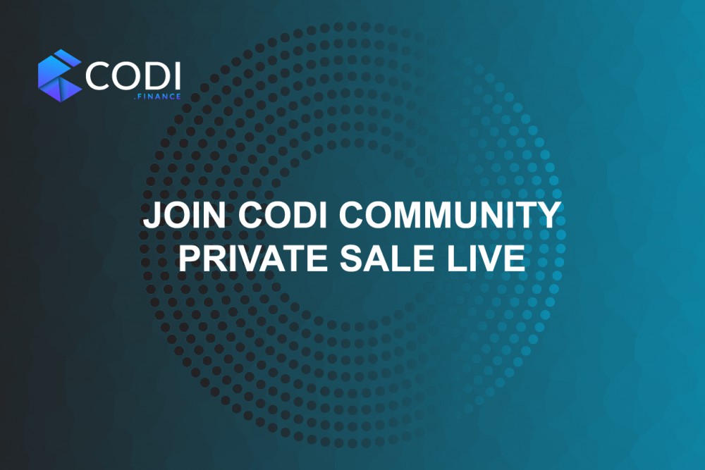 CODI Finance Announces Private Sale of Native Token “$CODI.”