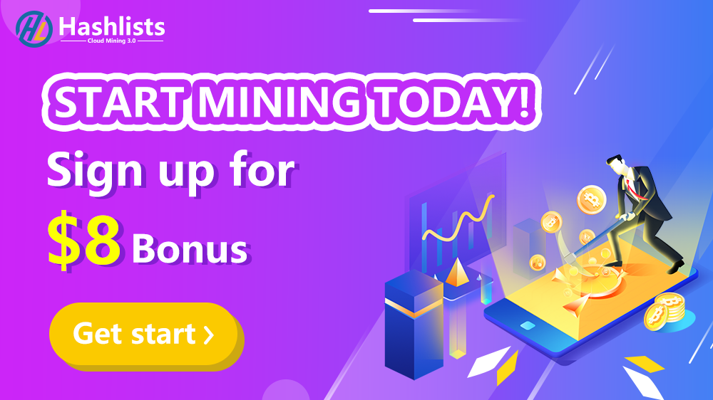 Register and get $8 bonus, one of the best cloud mining of 2022