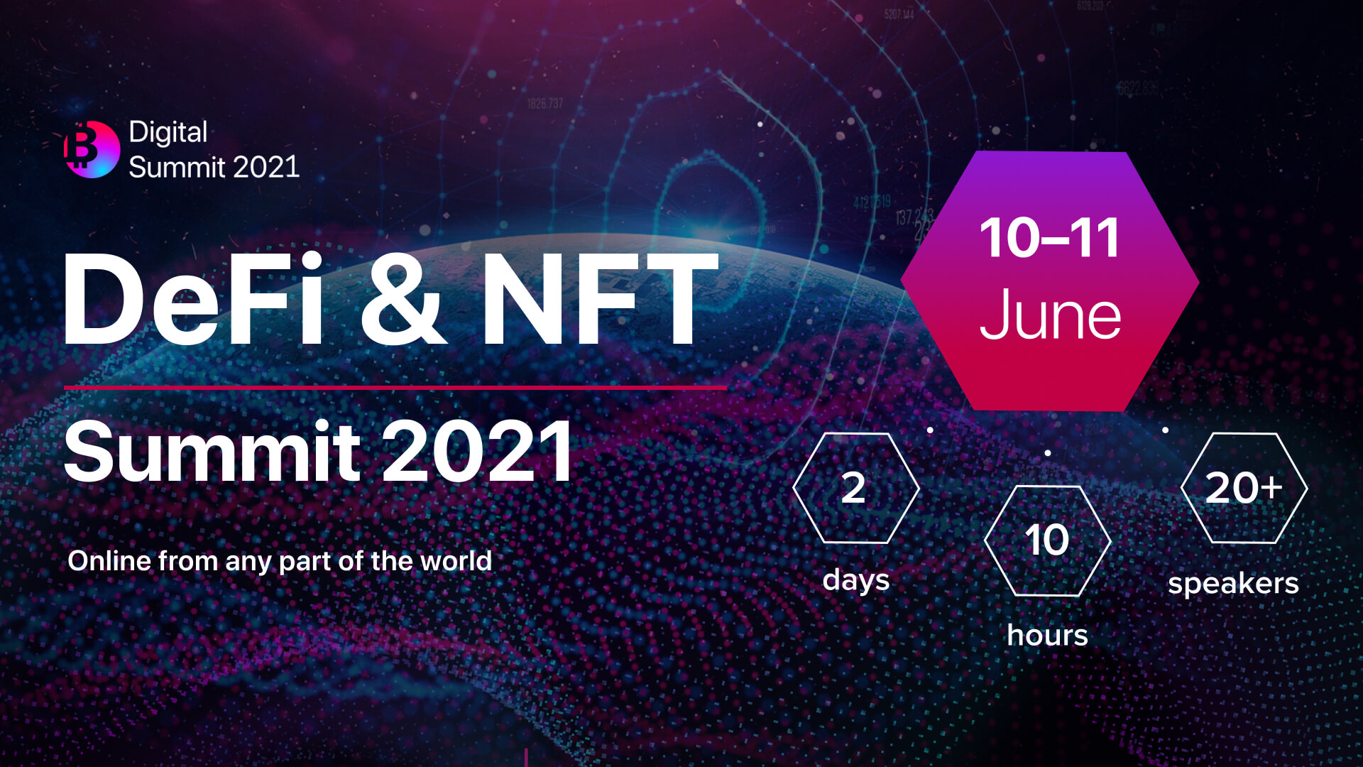 DEFI & NFT SUMMIT WILL BRING TOGETHER 16+ TOP EXPERTS ON JUNE, 10-11